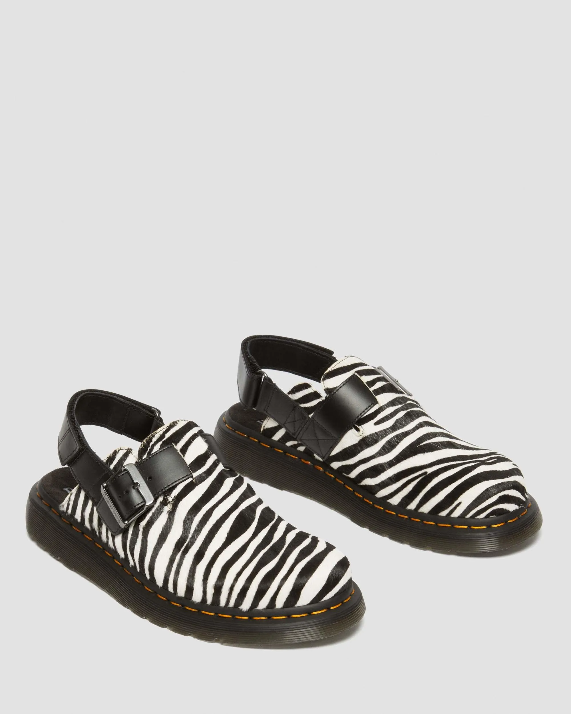 Jorge II Hair-on Animal Print Slingback Mules