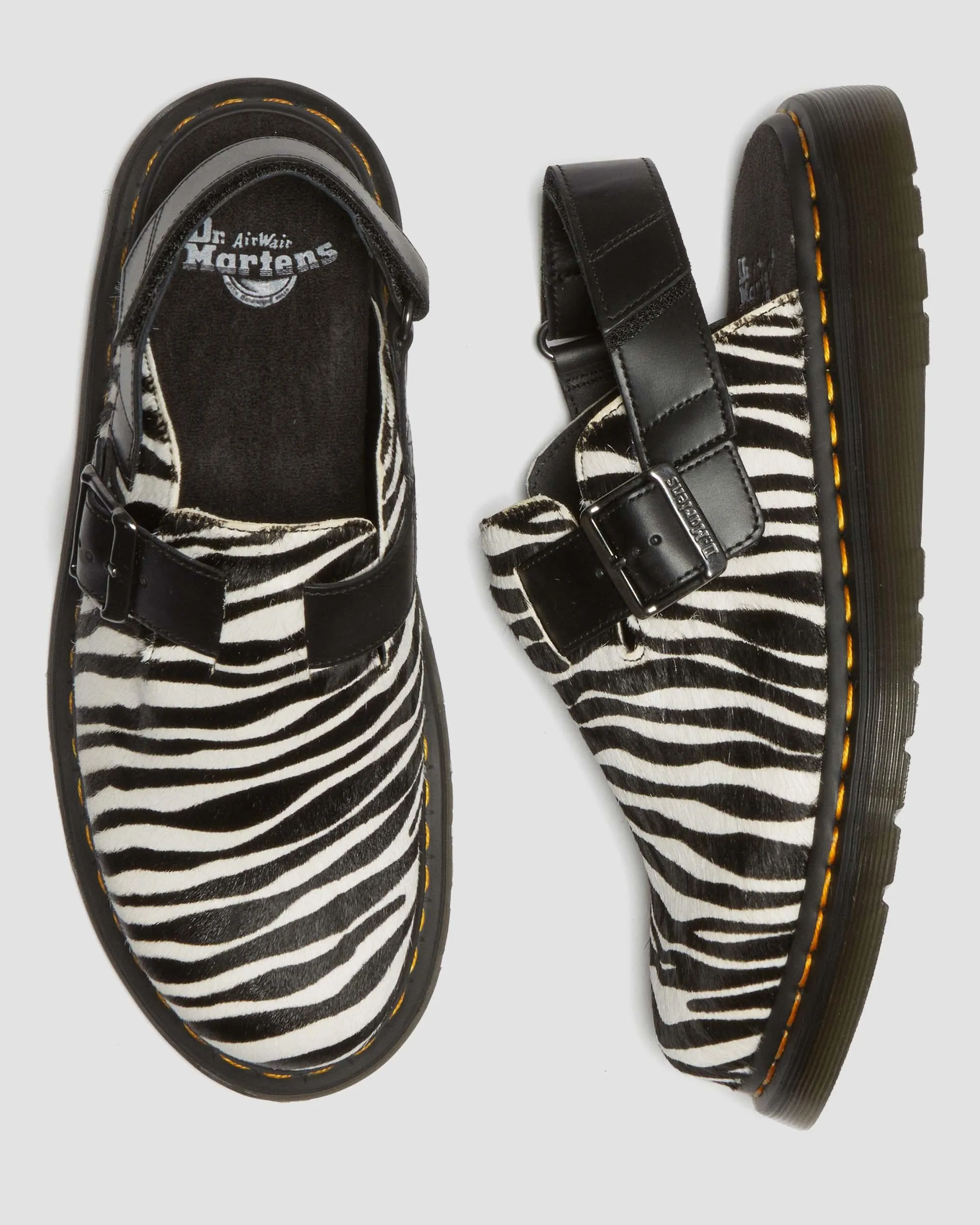 Jorge II Hair-on Animal Print Slingback Mules