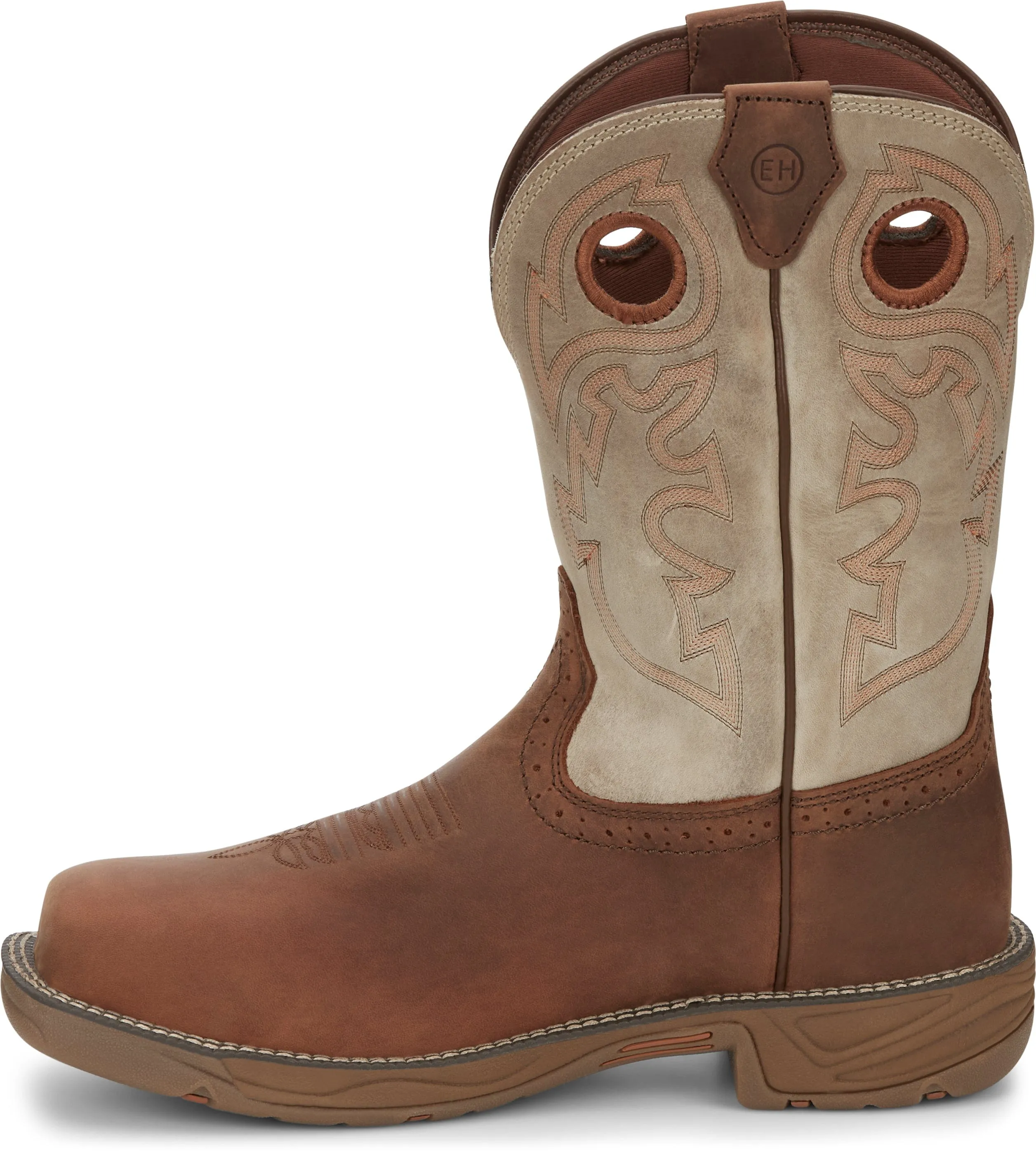 Justin Men's Rush Tan Composite Toe Waterproof Work Boot WK4338