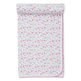 Kissy Kissy Kids New Born Girl's White Blanket