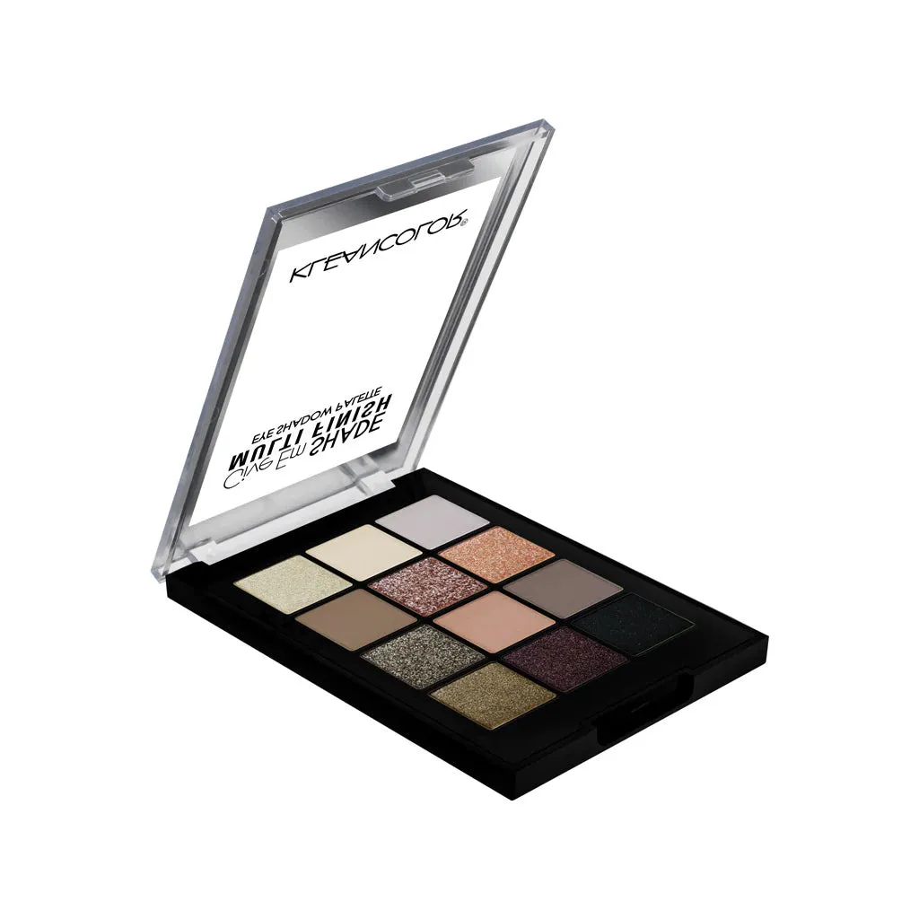 KLEANCOLOR Give Em Shade Mauve Paleta de Sombras 12 Tonos