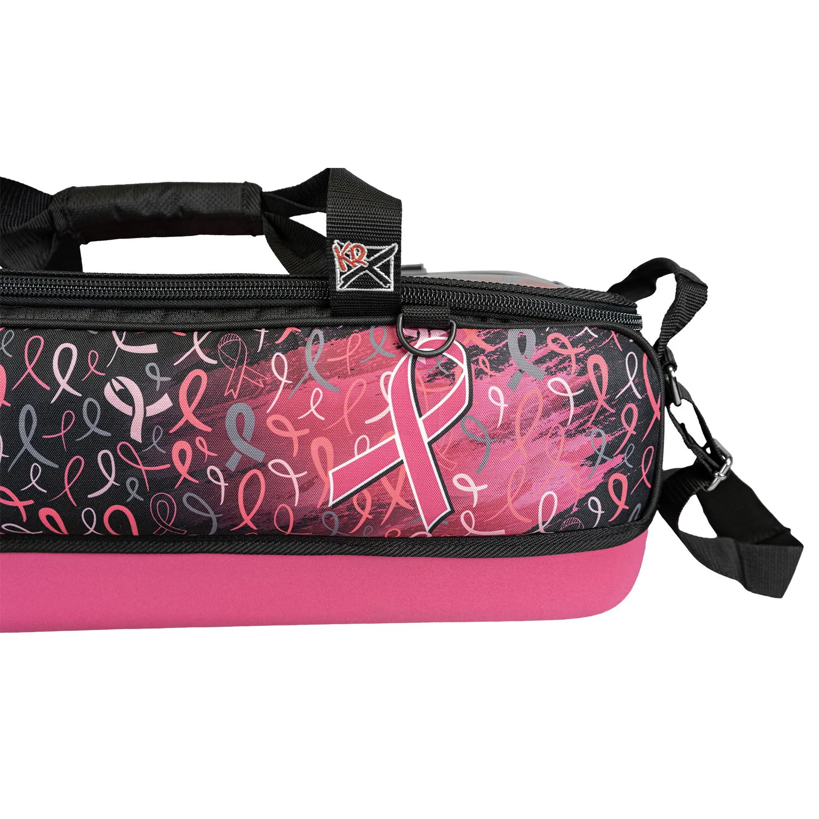 KR Strikeforce Fast Slim Triple Roller Tote Pink Ribbons