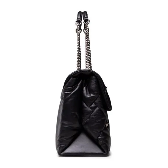 KURT GEIGER Kensington XXL Black Leather Crossbody Bag