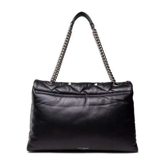 KURT GEIGER Kensington XXL Black Leather Crossbody Bag