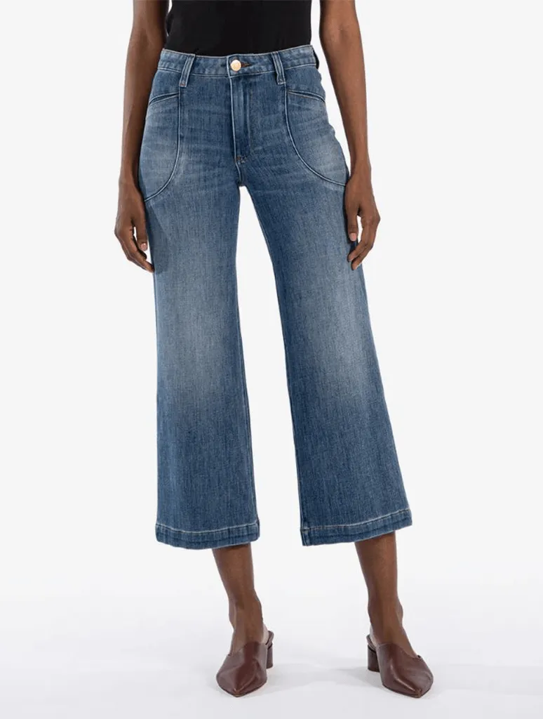 Kut From The Kloth Meg Wide Leg Jeans with Utility Pockets