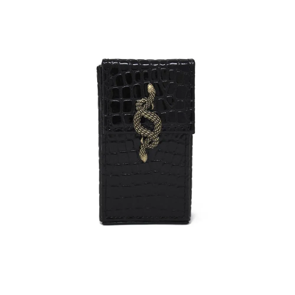 Large Cigarette Case with Snake