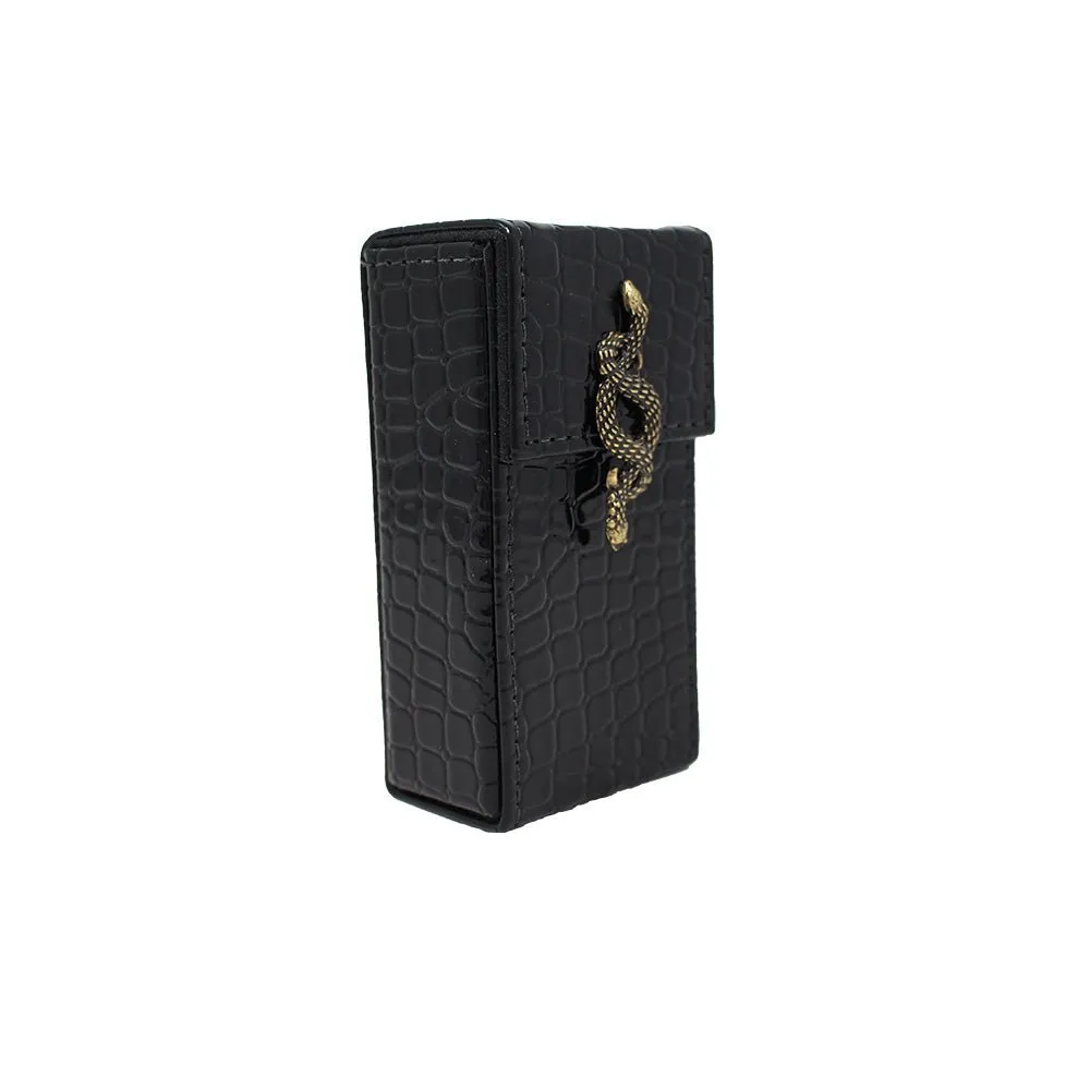 Large Cigarette Case with Snake