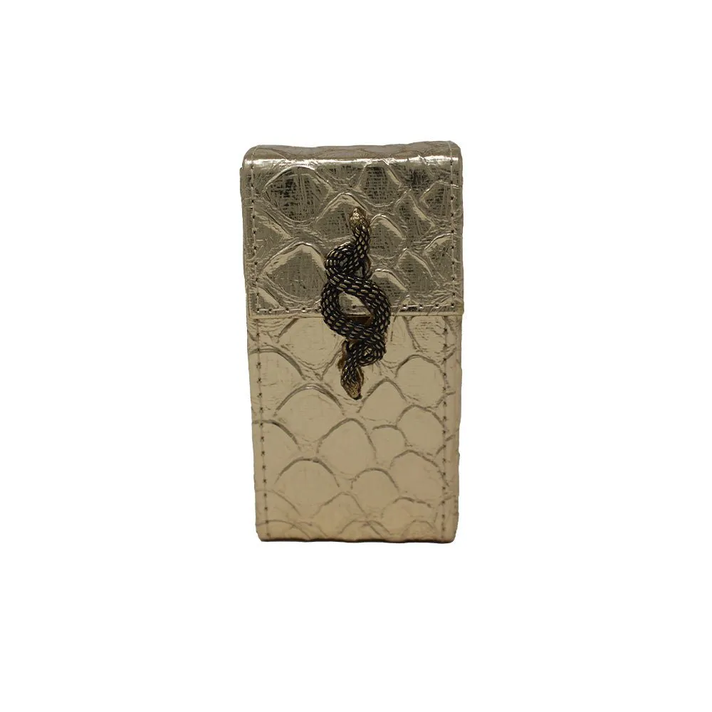 Large Cigarette Case with Snake