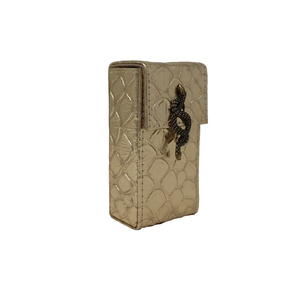 Large Cigarette Case with Snake