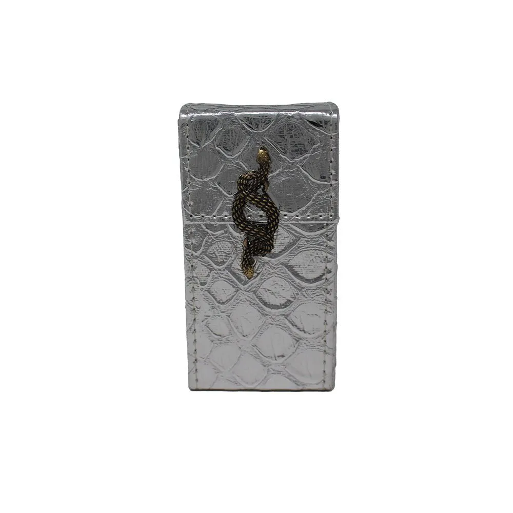 Large Cigarette Case with Snake