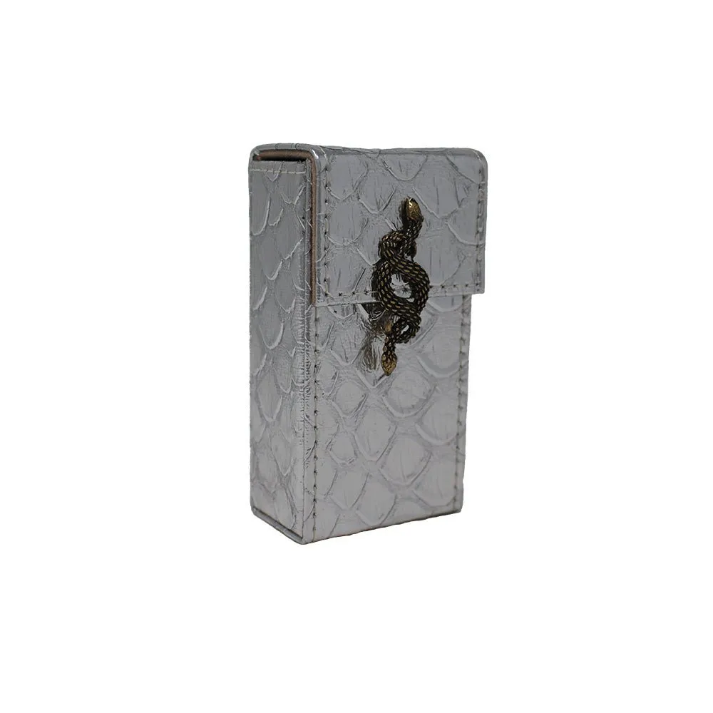 Large Cigarette Case with Snake