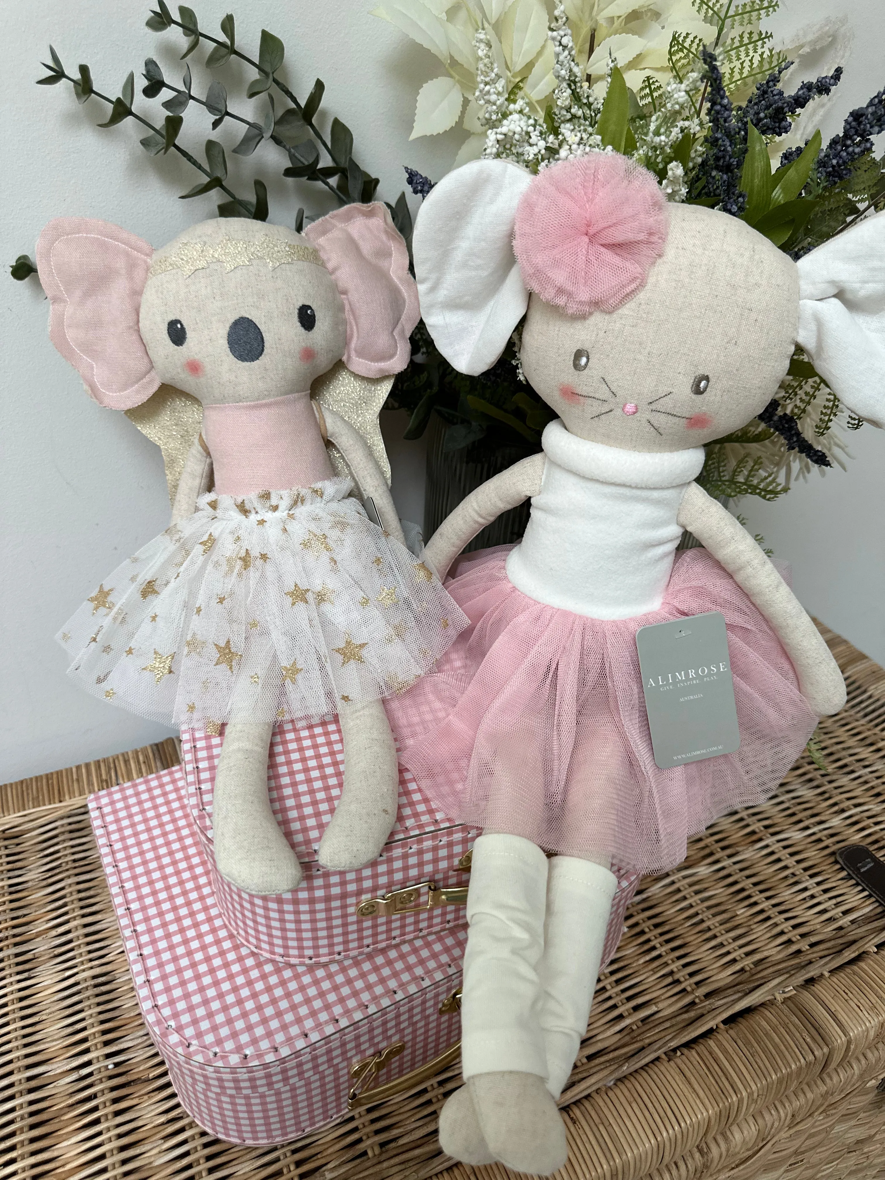 Large Koala Ivory Gold Fairy Children's Doll.