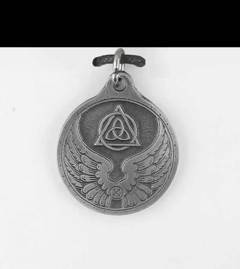 Large Tetragrammaton Talisman Pendant, Lead-Free Pewter