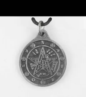 Large Tetragrammaton Talisman Pendant, Lead-Free Pewter