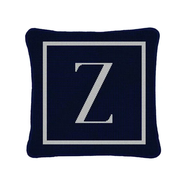 Letter Pillows (Navy) (Final Sale)