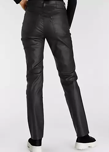 Levi’s 724 High Rise Straight Leg Coated Jeans | Grattan