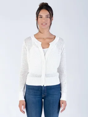 Margaret O'Leary ELODIE Cardigan in White 