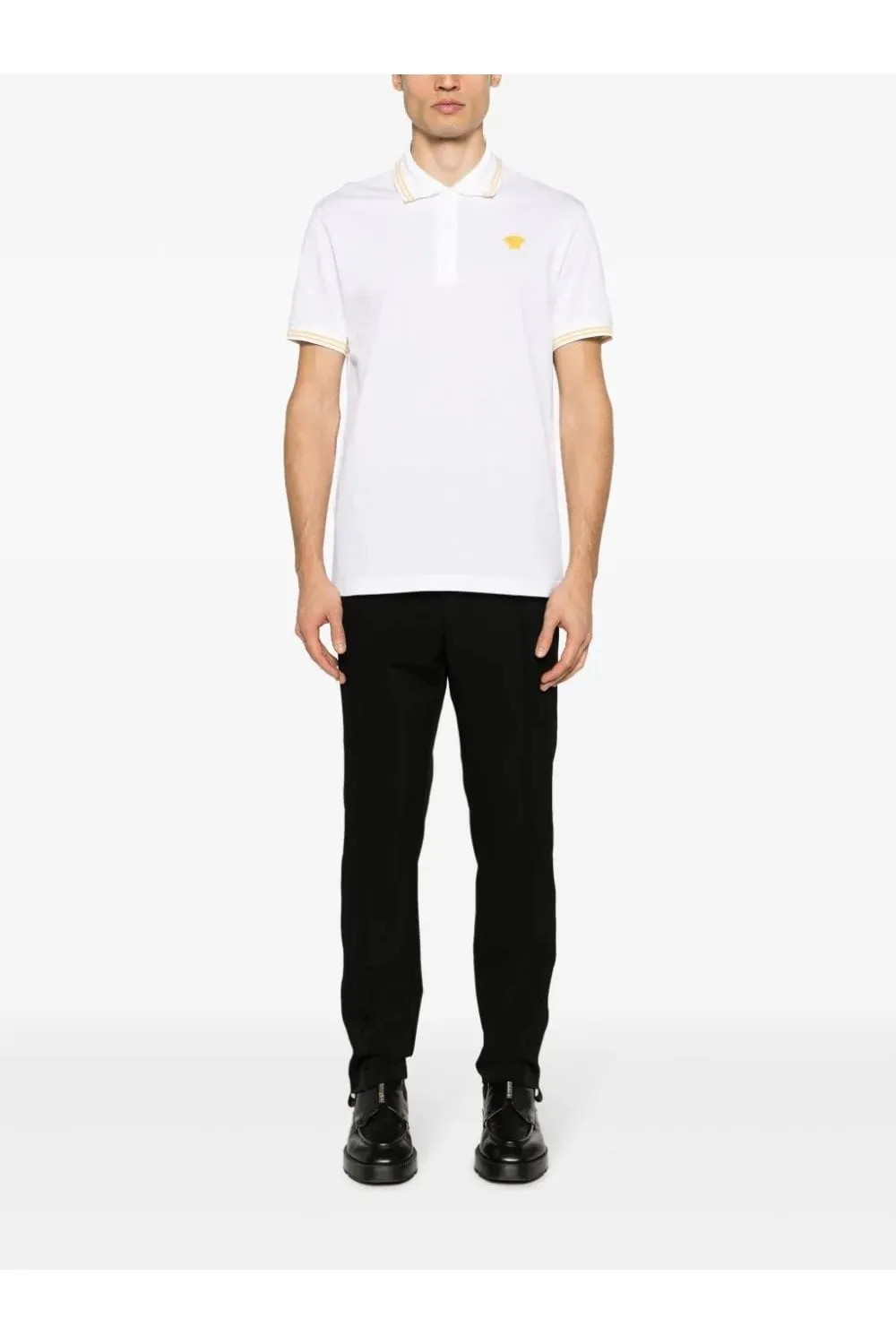 Medusa Pop Piquet Polo White