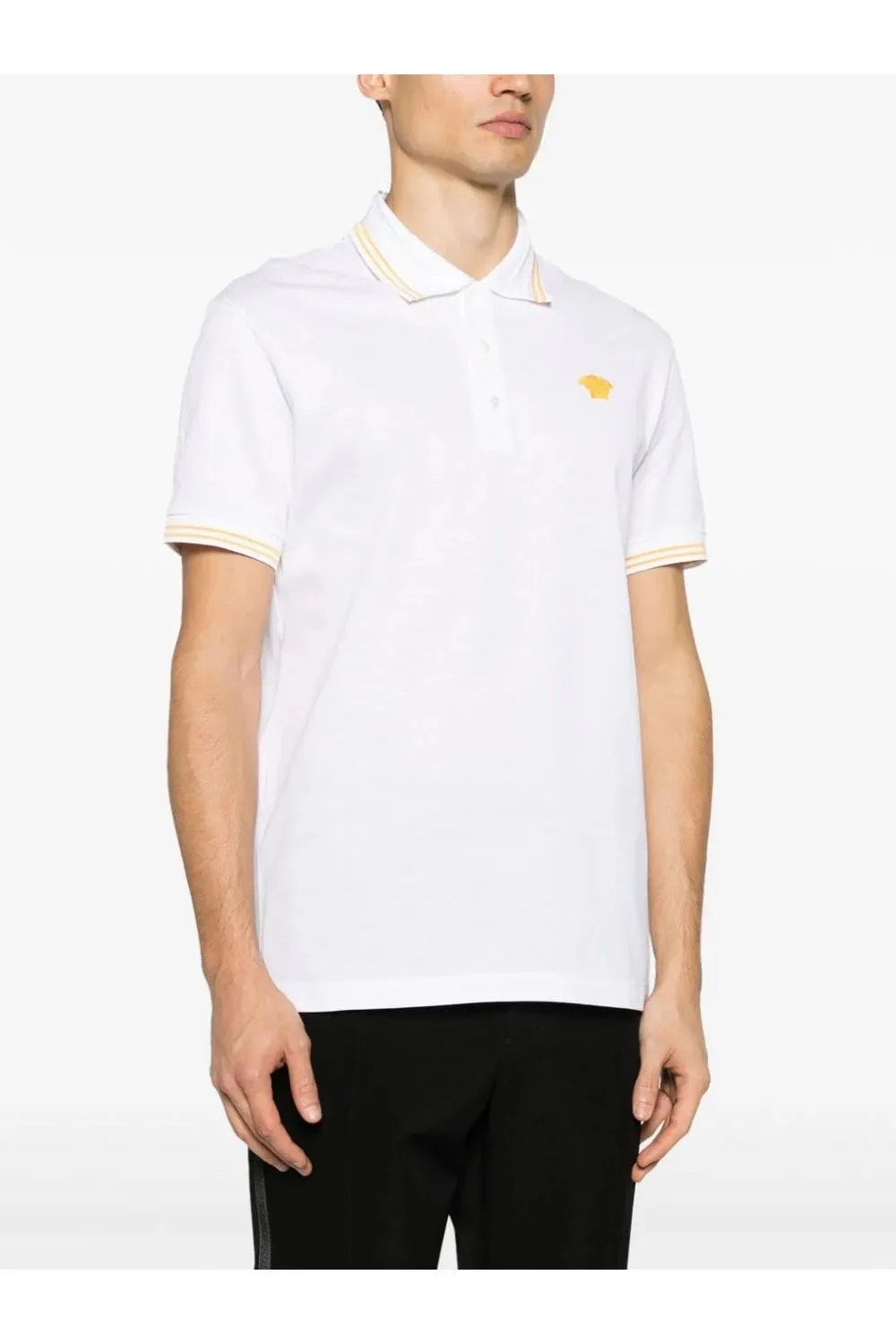 Medusa Pop Piquet Polo White