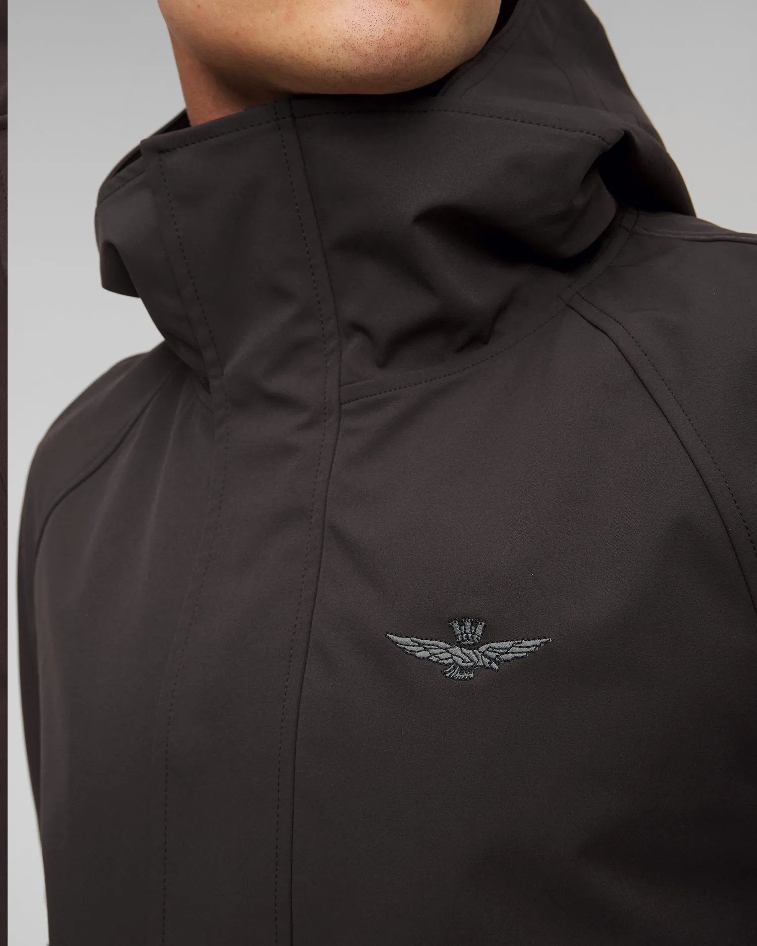 Men's graphite jacket Aeronautica Militare 241ab2140ct3245-34374