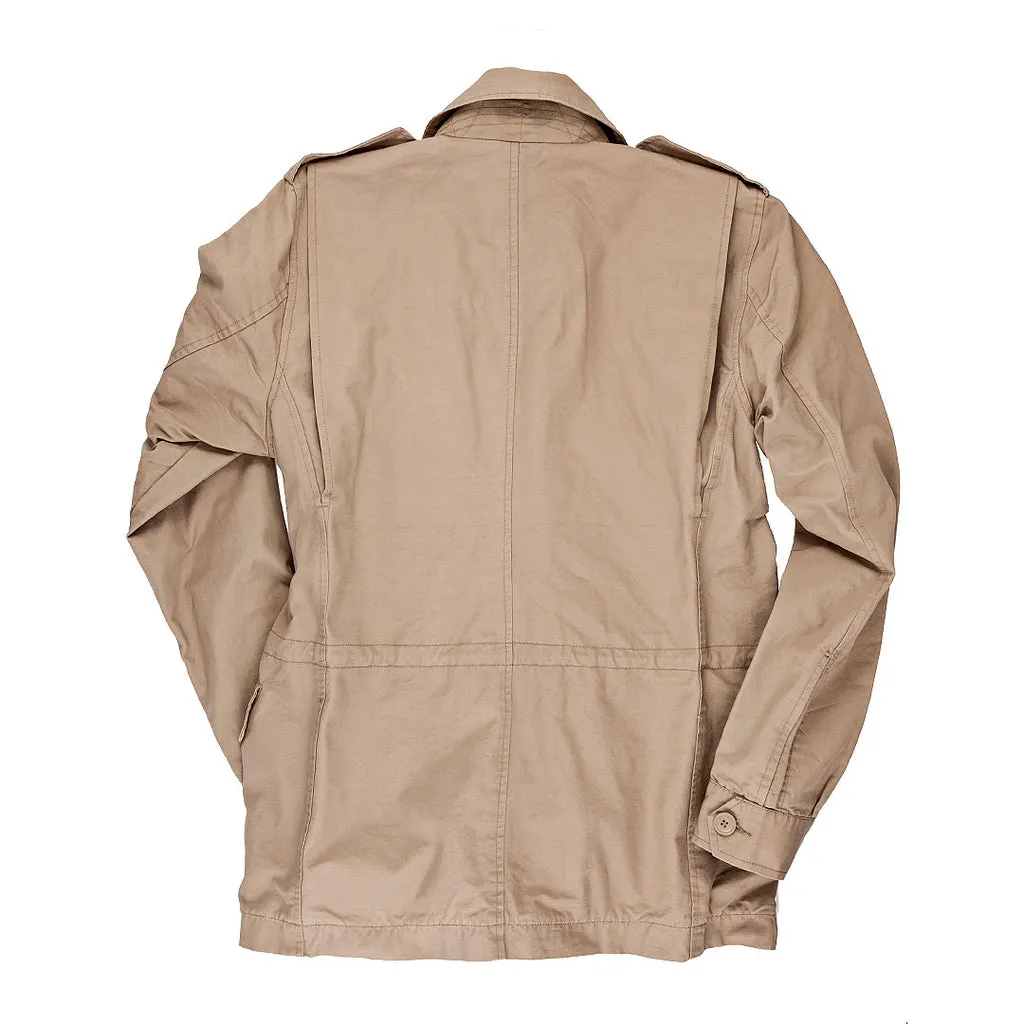 Men's Omaha Beach Field Jacket (Khaki or Green Cotton Poplin)