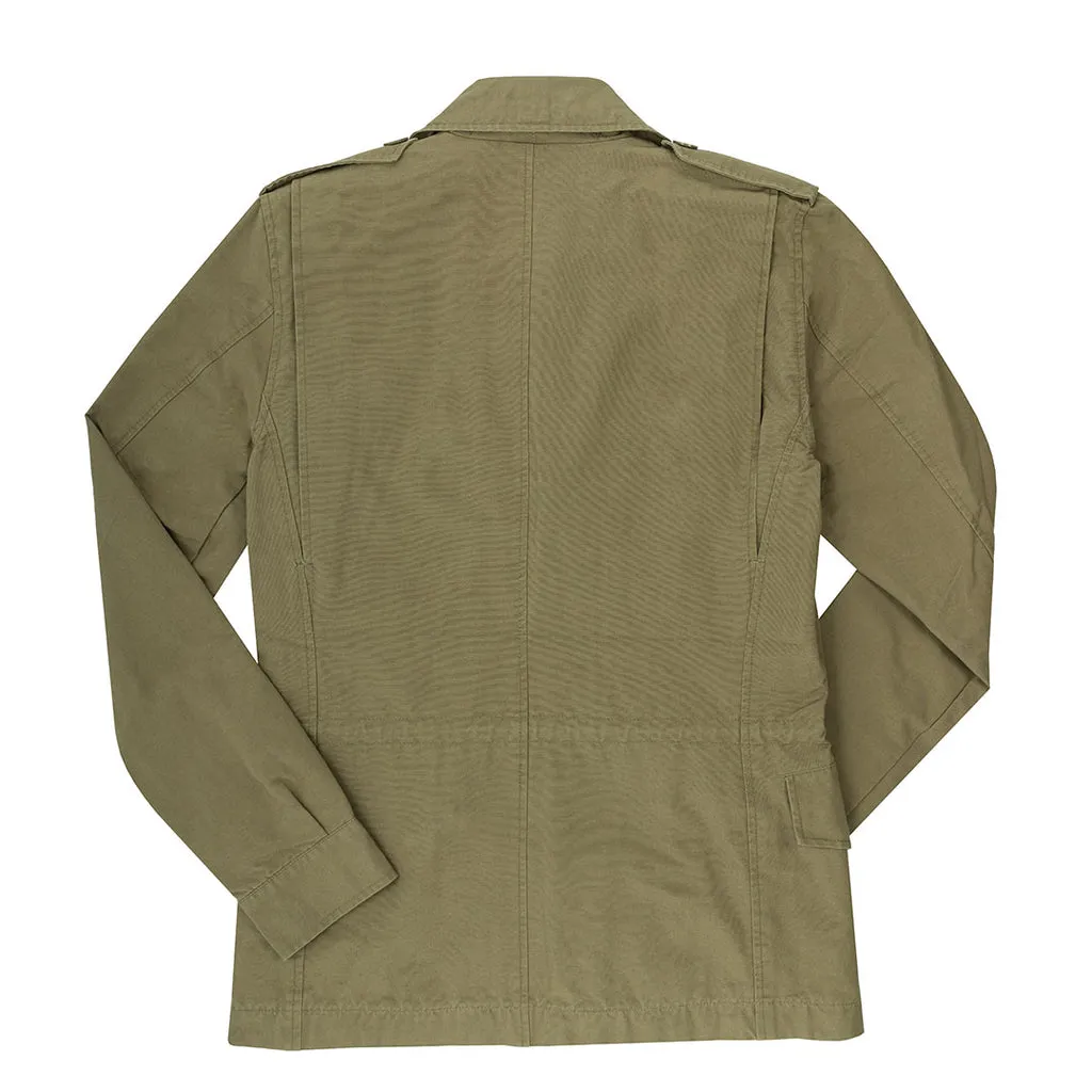 Men's Omaha Beach Field Jacket (Khaki or Green Cotton Poplin)