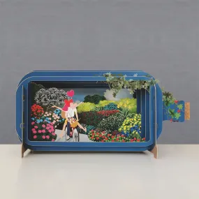 Message In A Bottle, Pop Up Card - Couple On Bike