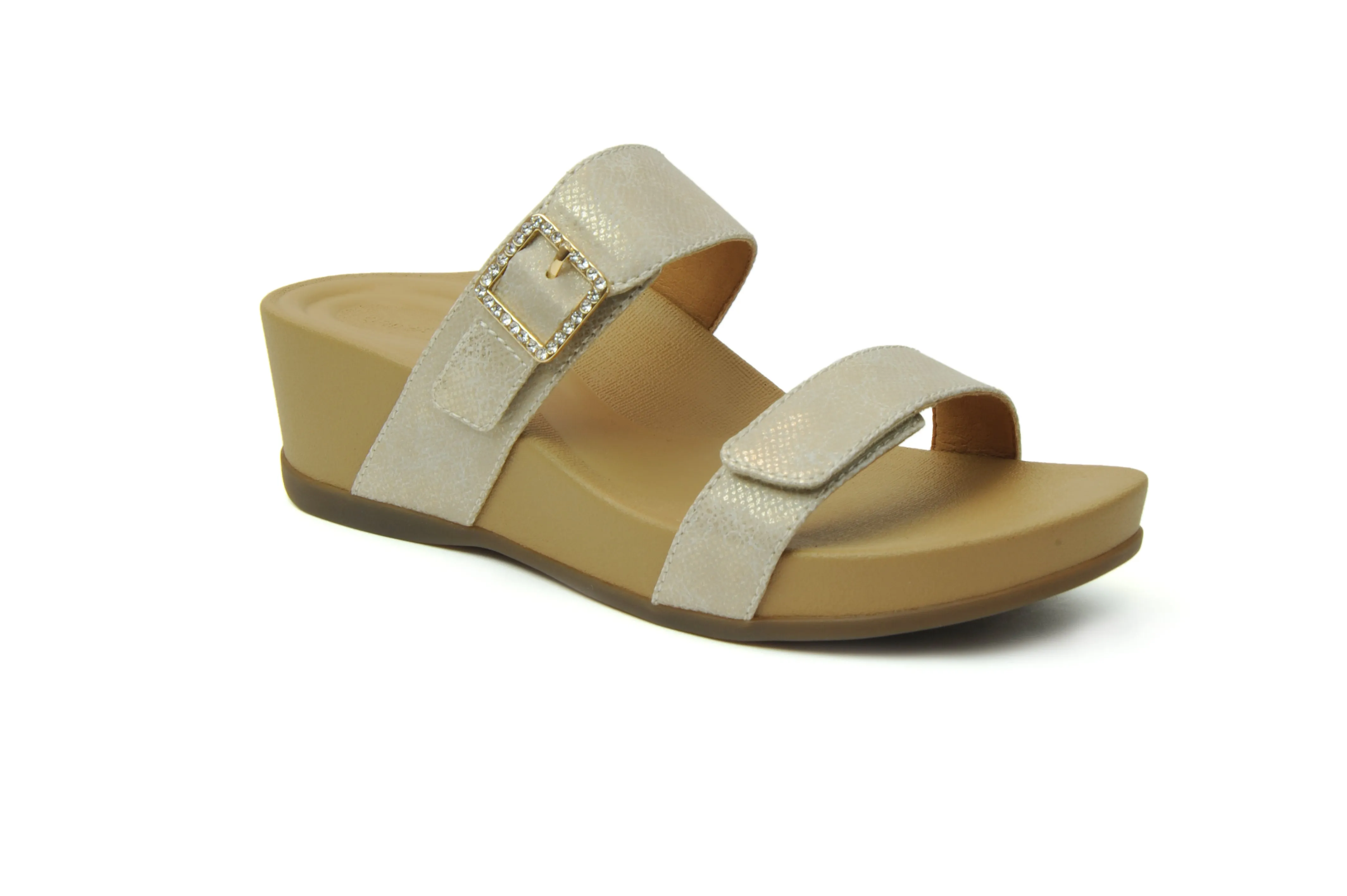 Mira Slide-On Wedge Sandals