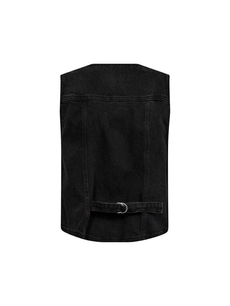 MMCiden Denim Vest Black