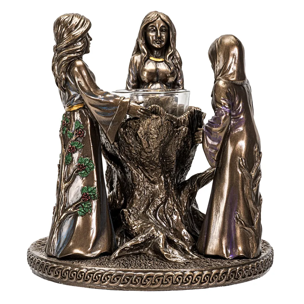 Mother Maiden Crone Candle Holder