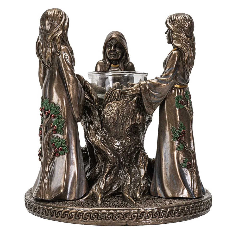 Mother Maiden Crone Candle Holder