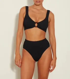 Nadine Bikini Crinkle Black-          -        