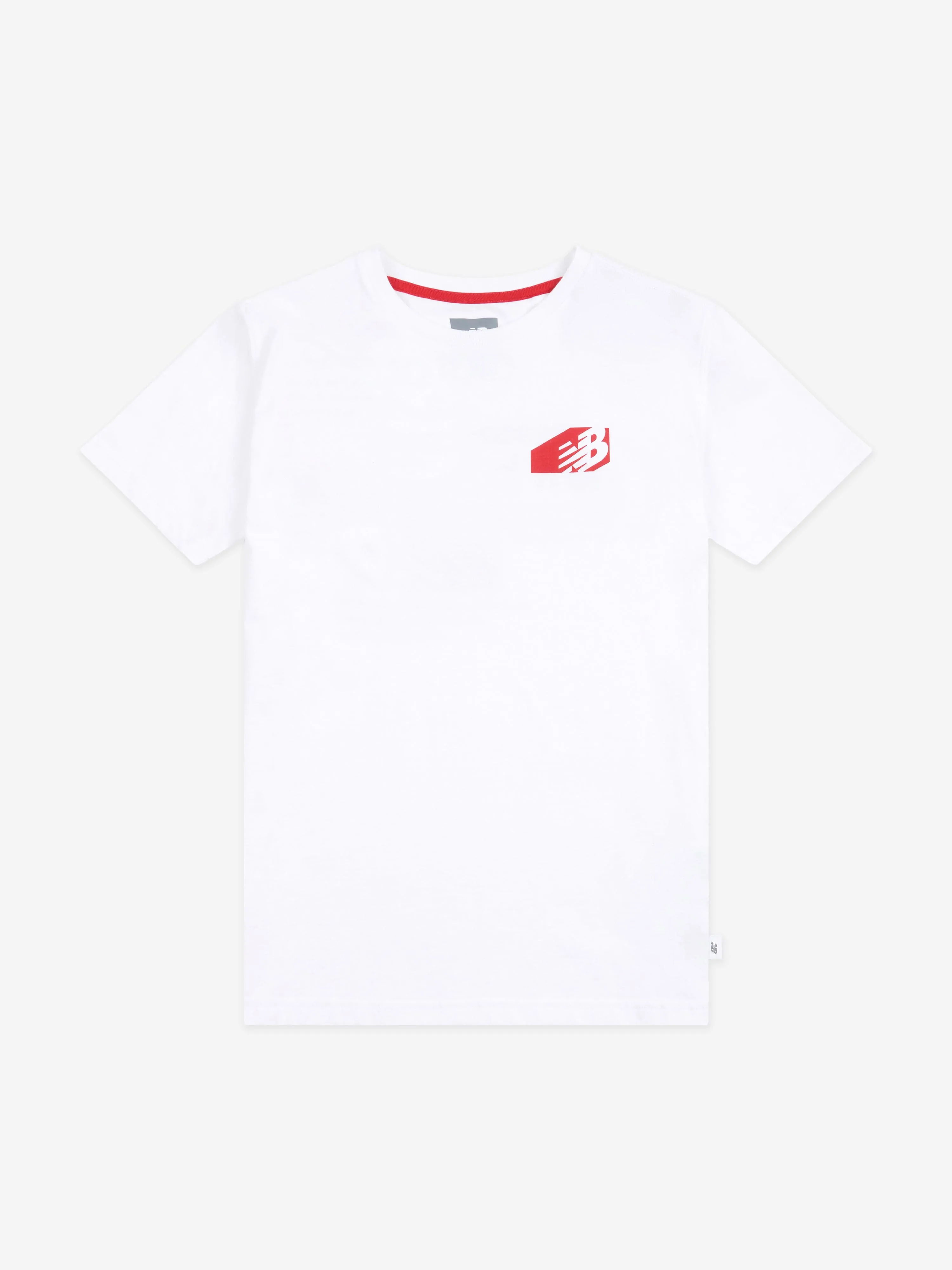 New Balance Boys Authentic Brand T-Shirt in White