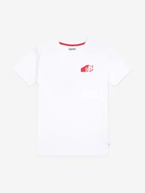 New Balance Boys Authentic Brand T-Shirt in White