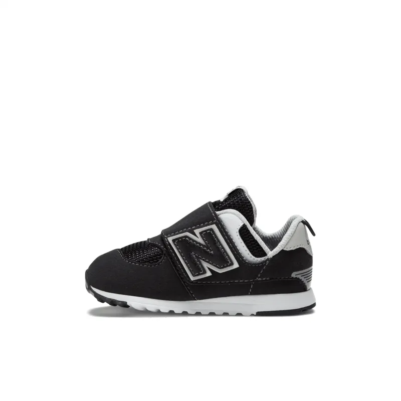 New Balance Infant & Toddler Boys 574 NEW-B Hook & Loop Shoe - NW574BK (X-Wide)