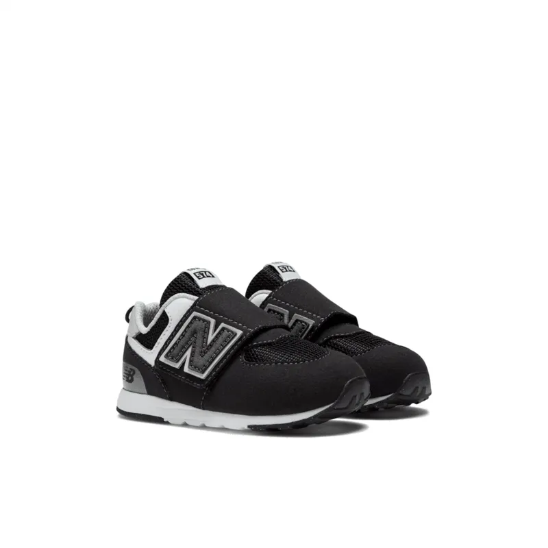 New Balance Infant & Toddler Boys 574 NEW-B Hook & Loop Shoe - NW574BK (X-Wide)