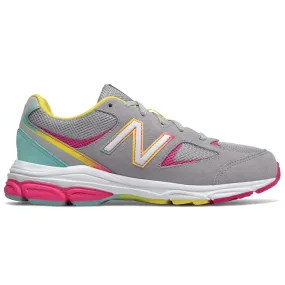 New Balance Kid’s 888 v2 Grey with Rainbow Lace