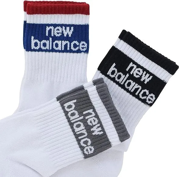 NEW BALANCE LIFESTYLE MEN'S SOCK LINE REGULAR LENGTH 3 PAIRS