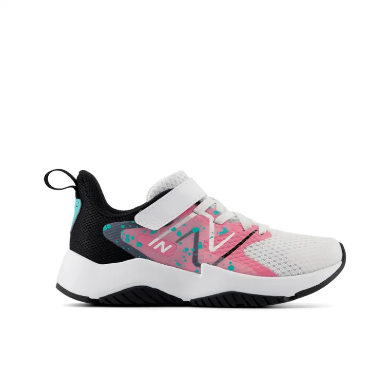 New Balance Youth Girls Rave Run V2 Bungee Lace with Top Strap - YTRAVFP2