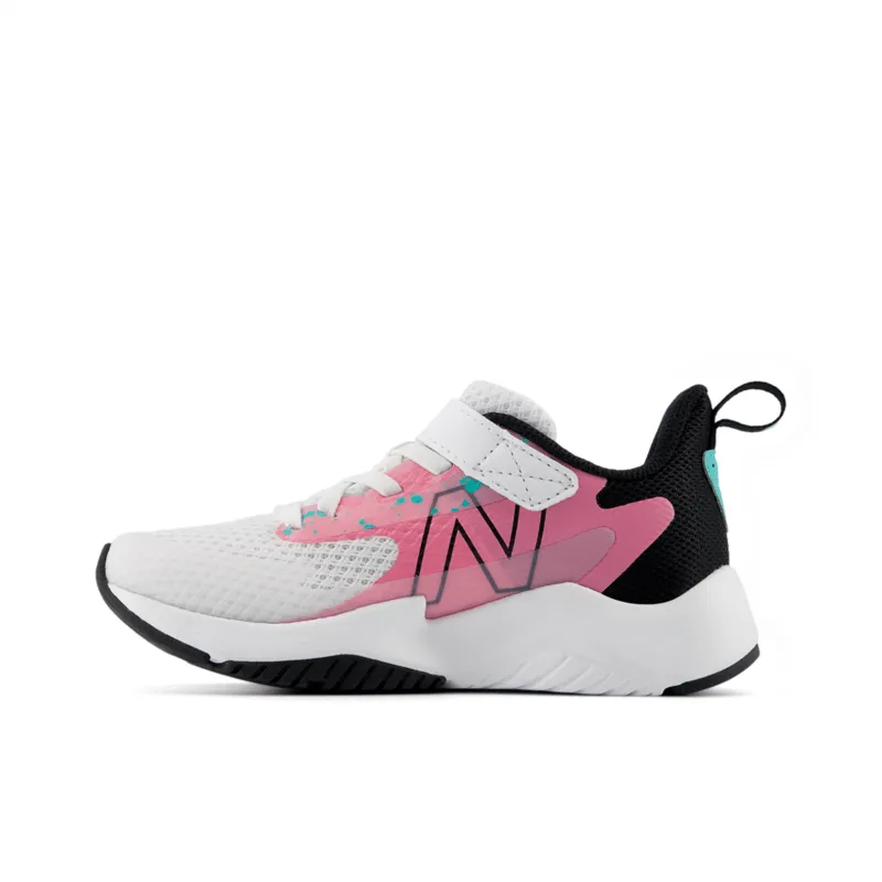 New Balance Youth Girls Rave Run V2 Bungee Lace with Top Strap - YTRAVFP2