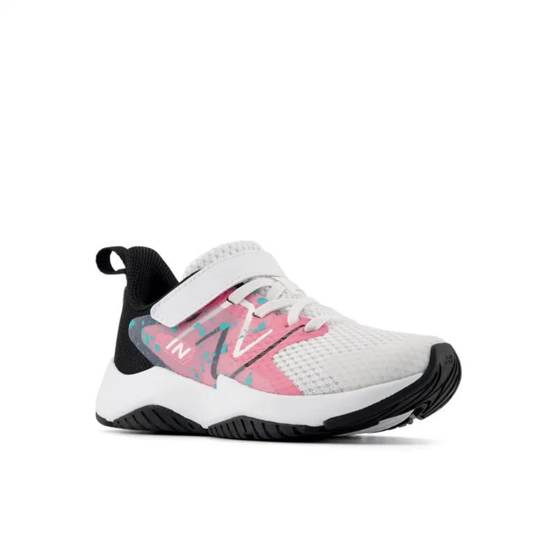 New Balance Youth Girls Rave Run V2 Bungee Lace with Top Strap - YTRAVFP2