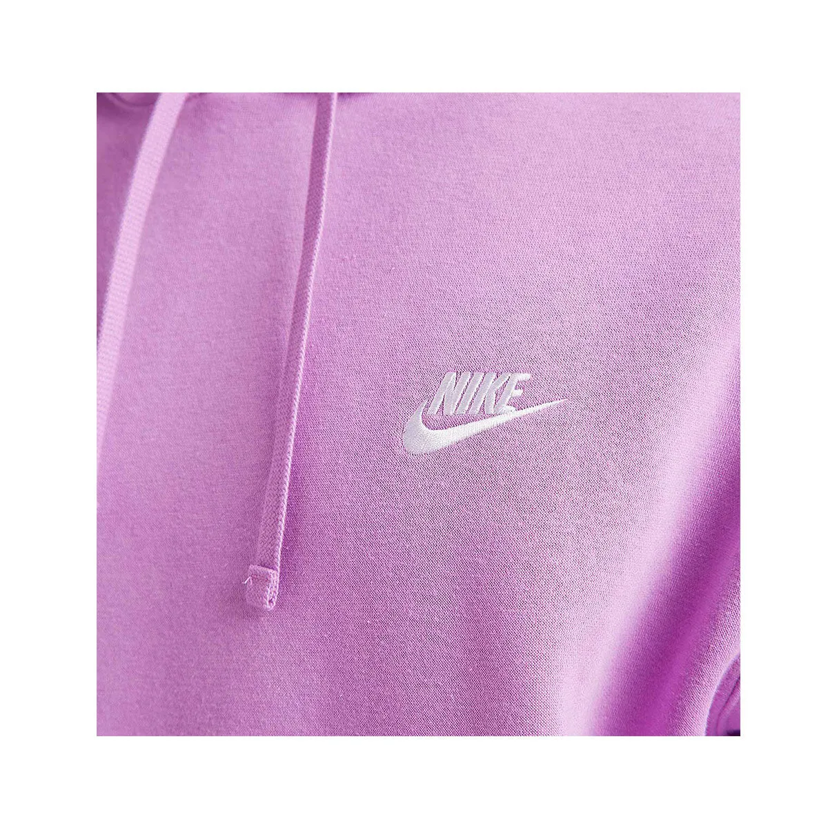 Nike Men's NSW Sportswear Club Fleece Pullover Hoodie Violet Shock