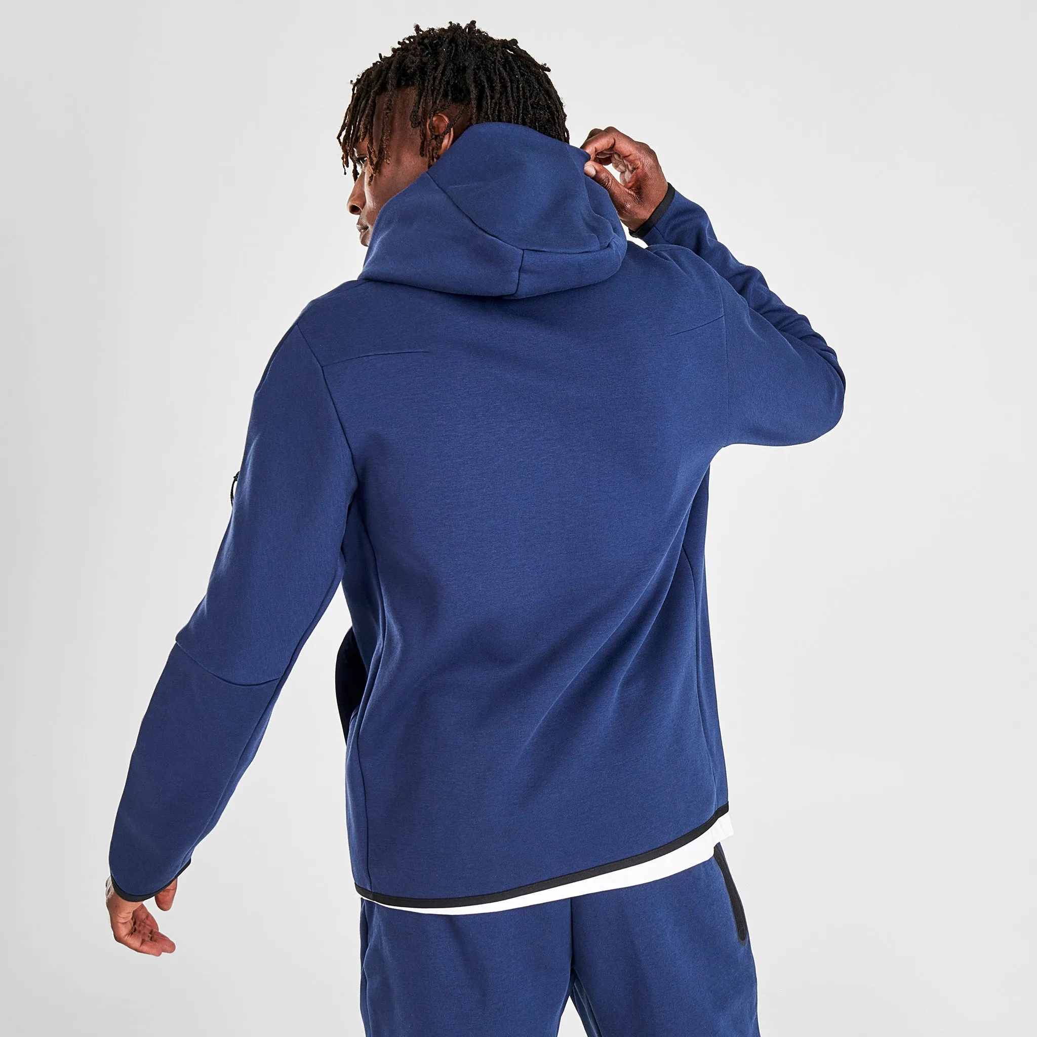 Nike Sportswear Tech Fleece Full Zip Hoodie Midnight Navy / Black