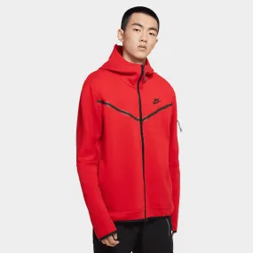 Nike Sportswear Tech Fleece Full Zip Hoodie University Red / Black