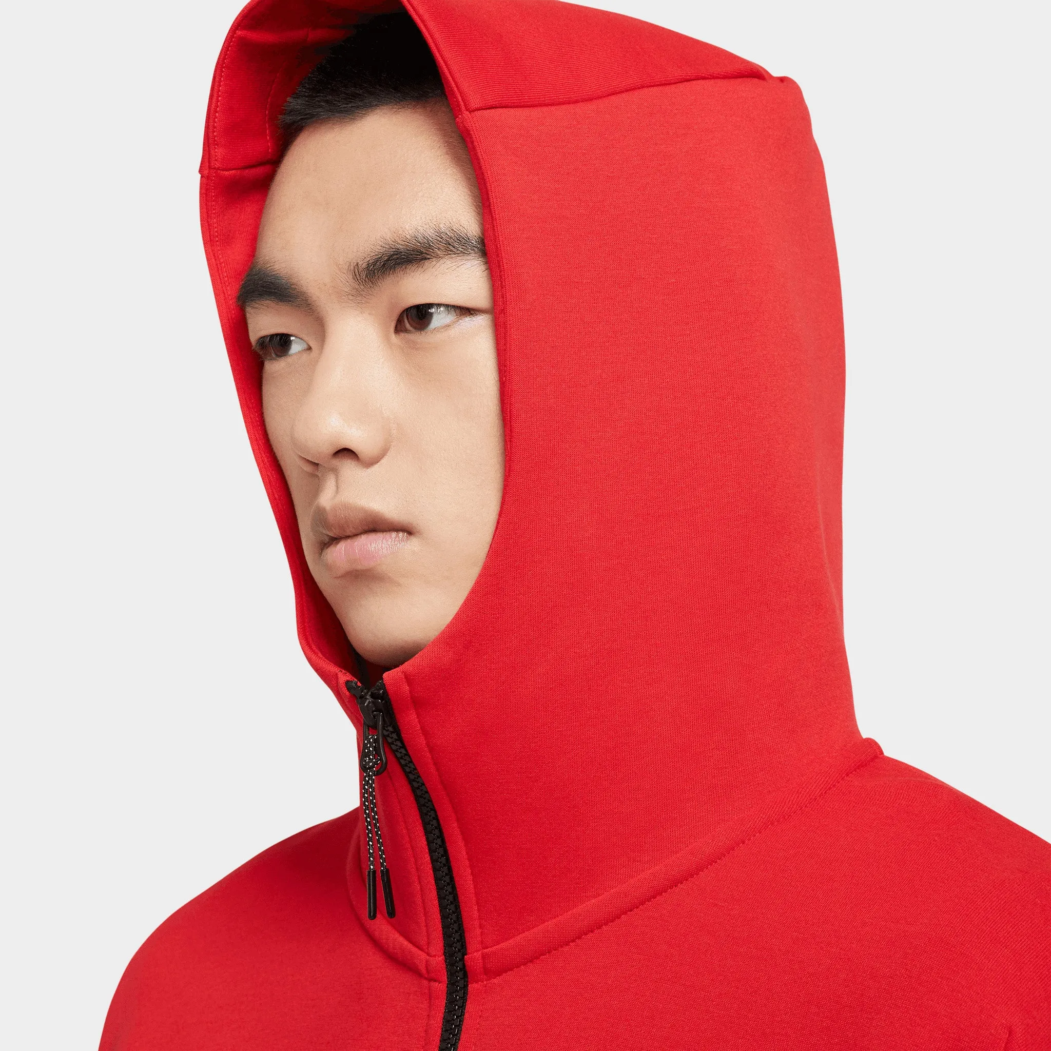 Nike Sportswear Tech Fleece Full Zip Hoodie University Red / Black