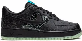 Nike x Sapce Jam Air Force 1 Low Computer Chip sneakers Black