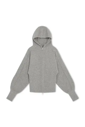 NONAME BUBBLE ZIP-UP CARDIGAN