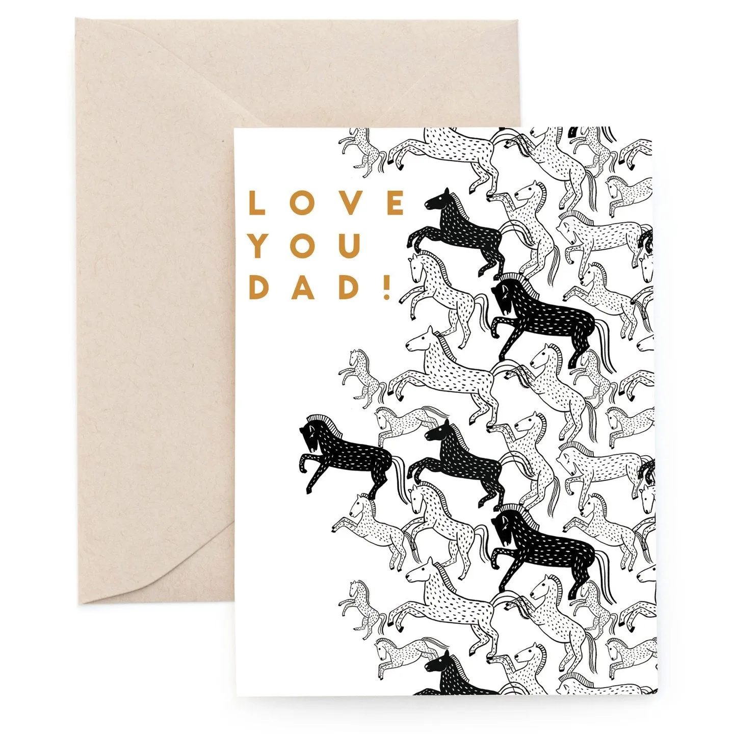 Notecard Love You Dad (Stallions)