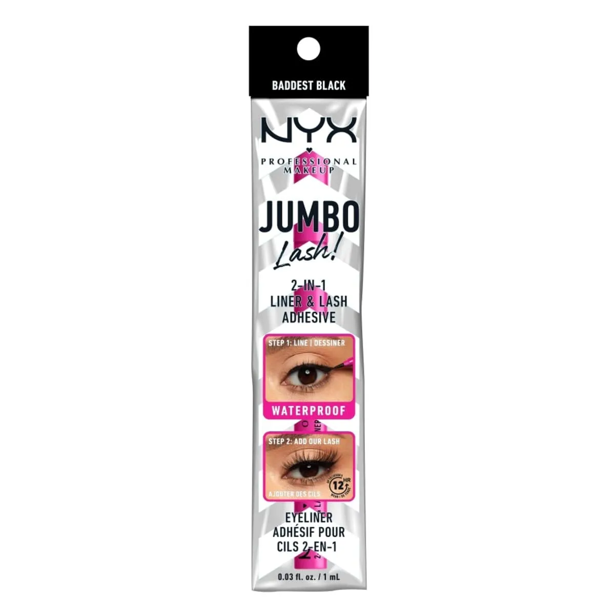 NYX Jumbo Lash! Adhesivo Y Delineador Para Pestaas 2 en 1