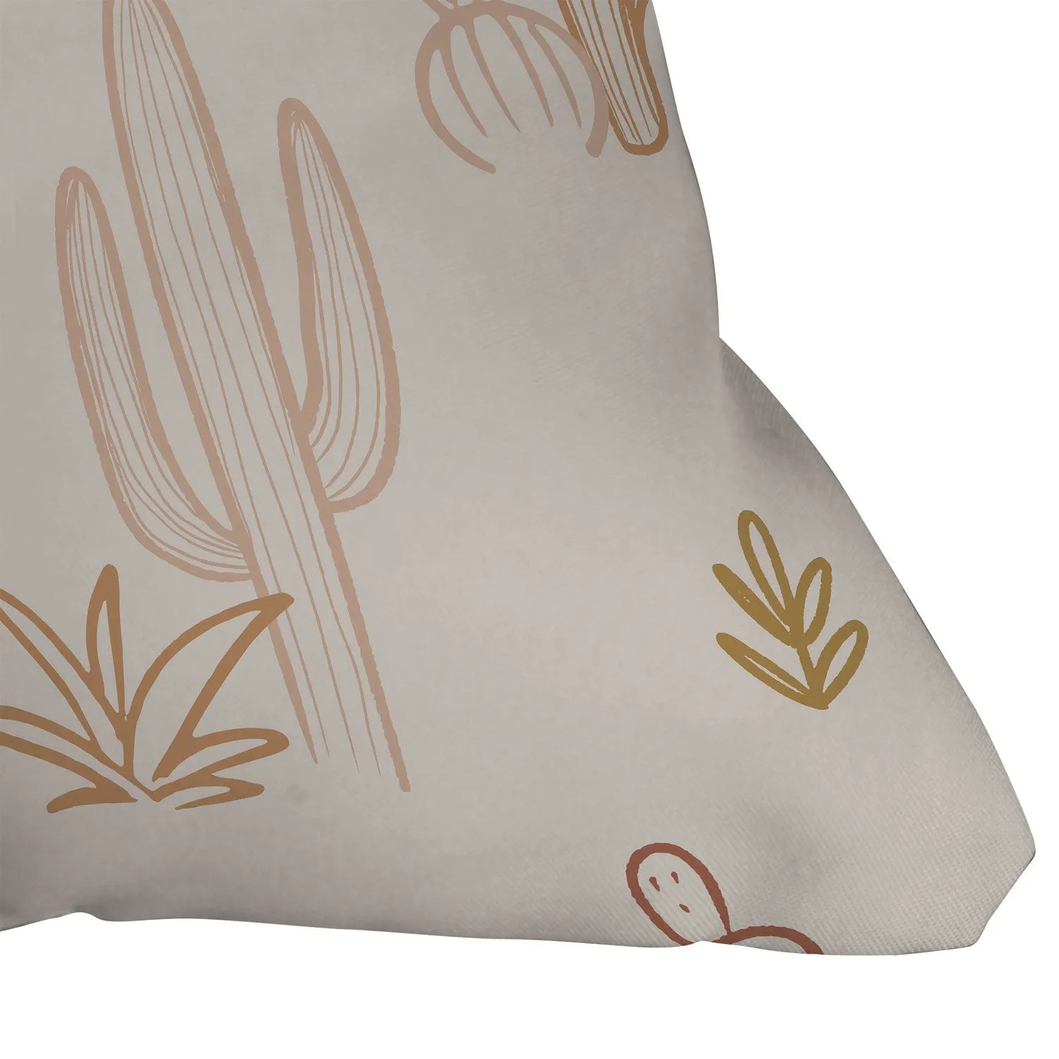 Ole Cactus Scribble Indoor / Outdoor Throw Pillows (DS)